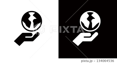 地球環境保護やSDGsに関連したアイコン 134064536