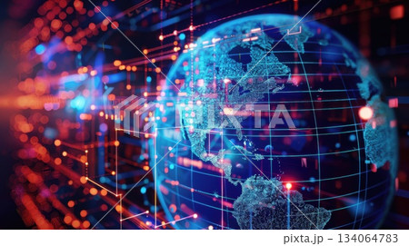 Innovation and Future Trends: communication technology and innovation, global connectivity. Innovation and Future Trends: communication technology and innovation, global connectivity. 134064783