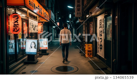 ノスタルジックな飲み屋街 134065539
