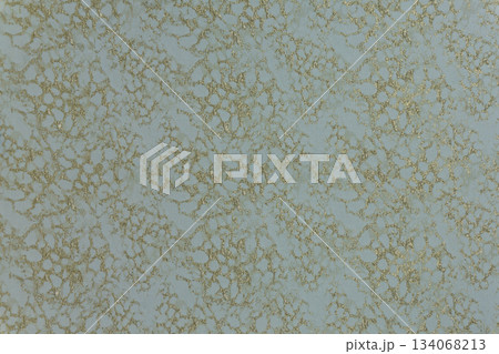 Light Blue Jacquard Background with Golden Lurex Net Pattern 134068213
