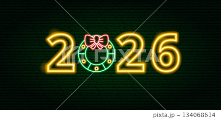 2026 Year Green Neon 134068614