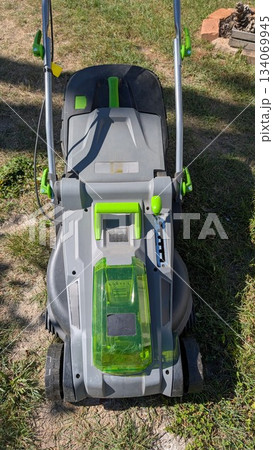 Discover the Electric Lawn Mower, perfect for efficient and ecofriendly grass care 134069945