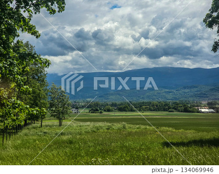 Timeless Peaks Harmony of Mountain Vistas 134069946