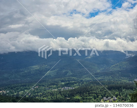 Majestic Peaks A View From Above 134070036