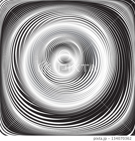 Abstract Vortex Whirl Rotation Movement Design. 134070362