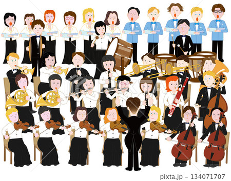 オーケストラのコンサート 134071707