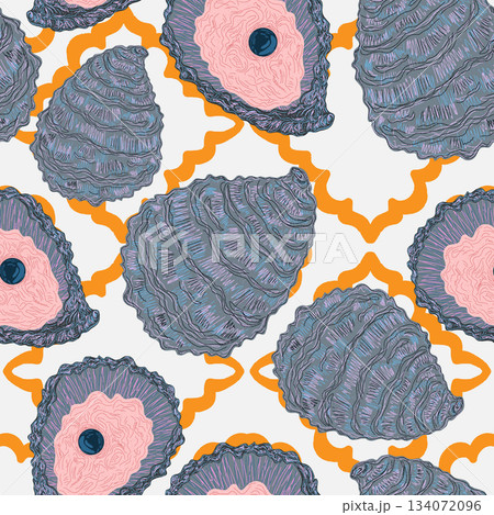 seamless pattern with shells seamless pattern with shells 134072096