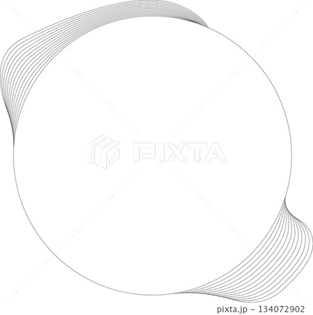 Circle white frame dynamic liquid overlapping for tag, badges, logo Circle white frame dynamic liquid overlapping for tag, badges, logo 134072902