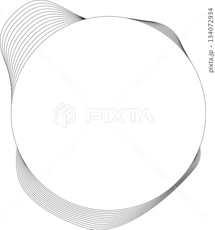 Circle white frame dynamic liquid overlapping for tag, badges, logo Circle white frame dynamic liquid overlapping for tag, badges, logo 134072934