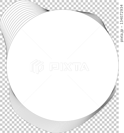 Circle white frame dynamic liquid overlapping for tag, badges, logo Circle white frame dynamic liquid overlapping for tag, badges, logo 134072934