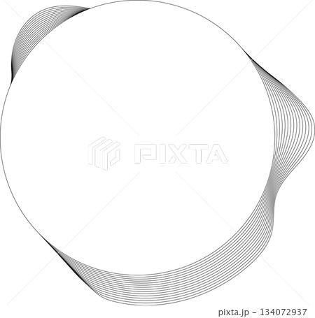 Circle white frame dynamic liquid overlapping for tag, badges, logo Circle white frame dynamic liquid overlapping for tag, badges, logo 134072937