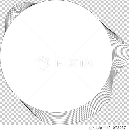 Circle white frame dynamic liquid overlapping for tag, badges, logo Circle white frame dynamic liquid overlapping for tag, badges, logo 134072937