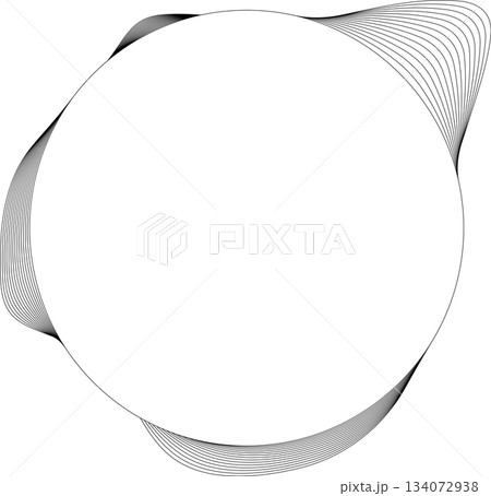Circle white frame dynamic liquid overlapping for tag, badges, logo Circle white frame dynamic liquid overlapping for tag, badges, logo 134072938
