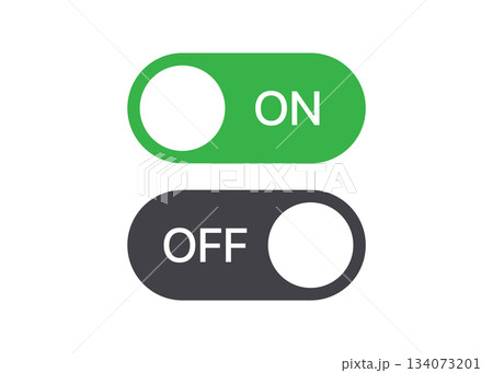 On and Off switch Buttons Stock Illustration 134073201
