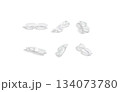Blank white eye glasses lying mockup, different angles views Blank white eye glasses lying mockup, different angles views 134073780