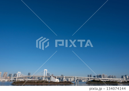 東京都港区 レインボーブリッジの風景 134074144
