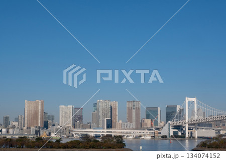 お台場から芝浦方面を見た風景 お台場から芝浦方面を見た風景 134074152