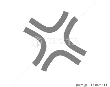 怒りのマーク（イライラのアイコン） 134074511