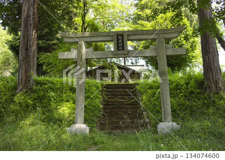 大野貯水池よこにある御嶽神社 大野貯水池よこにある御嶽神社 134074600