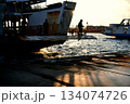 海の男！フェリー着岸風景 134074726