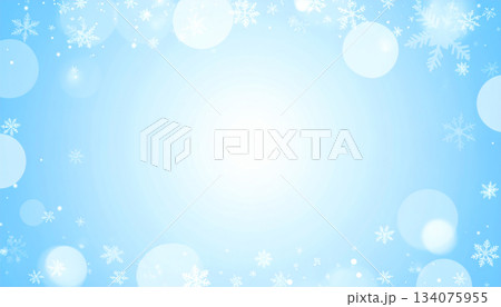 背景素材　冬イメージ 134075955