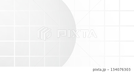 白　立体　幾何学　模様　背景 134076303