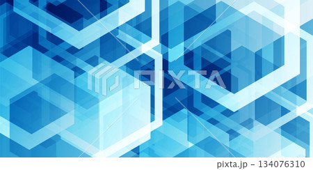 青　テクノロジー　デジタル　模様　背景 134076310