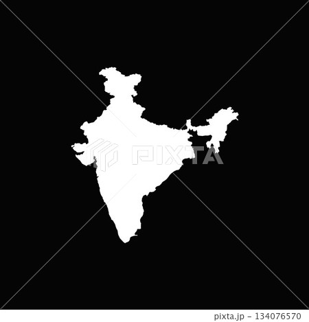 「インド」世界の国のシルエットの形のアイコンシリーズ。 「インド」世界の国のシルエットの形のアイコンシリーズ。 134076570