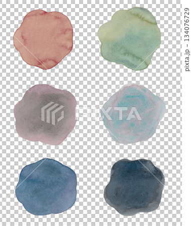 Japanese-style watercolor material set Japanese-style watercolor material set 134076729