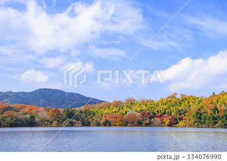 紅葉見頃な一碧湖 134076990