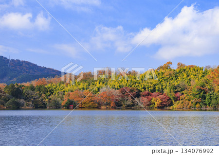 紅葉見頃な一碧湖 134076992