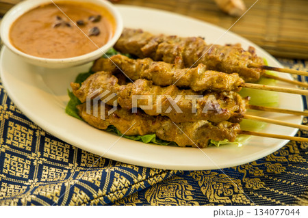 fried chicken wings with sauce fried chicken wings with sauce 134077044