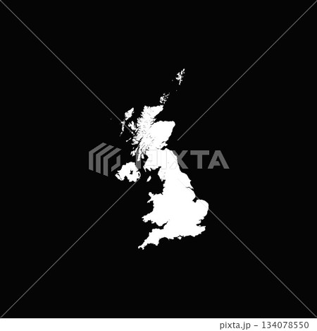 「イギリス」世界の国のシルエットの形のアイコンシリーズ。 「イギリス」世界の国のシルエットの形のアイコンシリーズ。 134078550