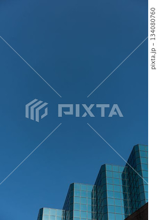 Office buildings against blue sky 134080760