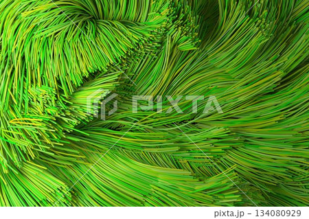 Close up of green fiber optic 134080929