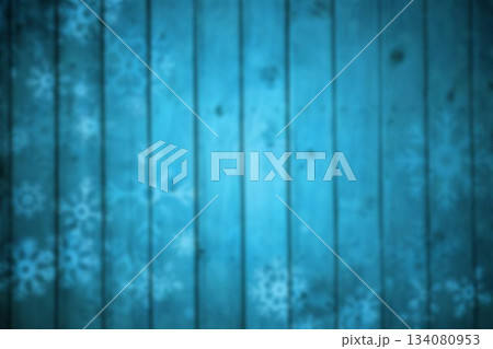 Blurred snowflakes on planks Blurred snowflakes on planks 134080953