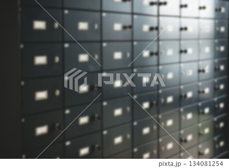 Full frame of security lockers Full frame of security lockers 134081254
