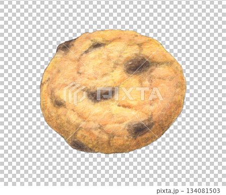 巧克力曲奇水彩鉛筆插畫 巧克力曲奇水彩鉛筆插畫 134081503