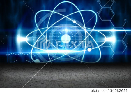 Blue glowing technology interface Blue glowing technology interface 134082631