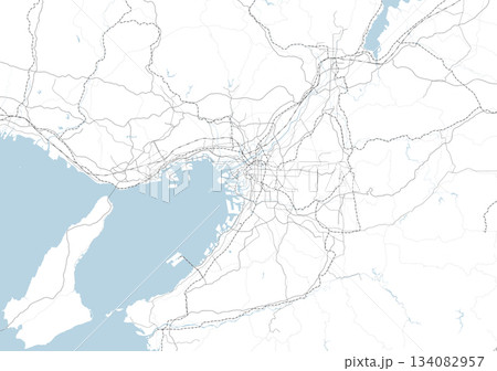 日本の京阪神を中心としたシンプルなロードマップ 134082957