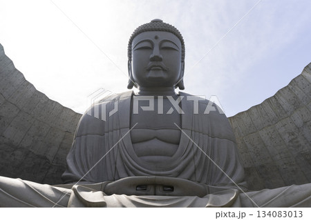 The great Buddha at Hill of Buddha in Hokkaido. Hill Of Buddha is one Of Most Popular Traveling Destination In Sapporo. locate in Makomanai Takino Cemetery . The great Buddha at Hill of Buddha in Hokkaido. Hill Of Buddha is one Of Most Popular Traveling Destination In Sapporo. locate in Makomanai Takino Cemetery . 134083013
