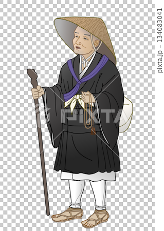 西行法師のイラスト 134083041