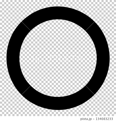 圖示:簡單的圓形標記,單色向量素材 圖示:簡單的圓形標記,單色向量素材 134083233