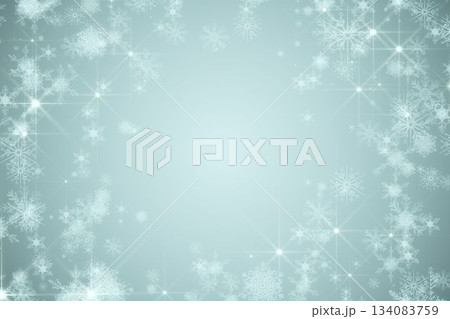 White snowflake design on blue White snowflake design on blue 134083759