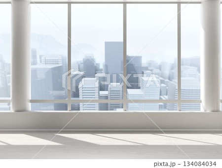 Digitally generated bright room with columns Digitally generated bright room with columns 134084034