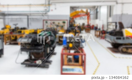 Construction machinery in factory Construction machinery in factory 134084162