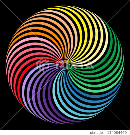 Abstract circles overlap 134084460
