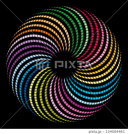 Abstract circles overlap 134084461