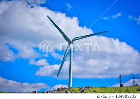 四国カルストの風車 四国カルストの風車 134085232