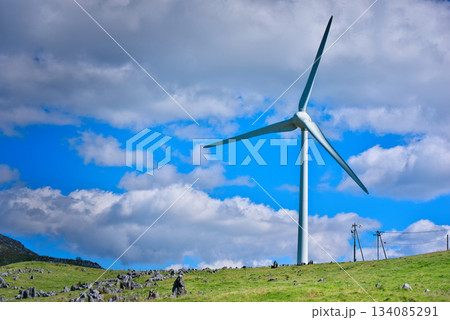 四国カルストの風車 134085291
